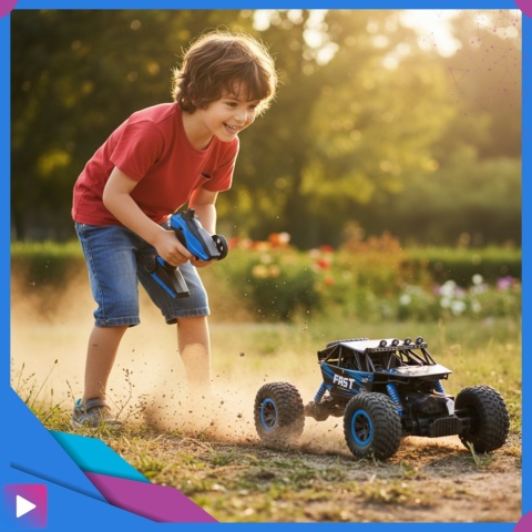 Samochód Zdalnie Sterowany Dla Dzieci Auto Terenowe Pilot Amortyzatory RC Autko ASATO®