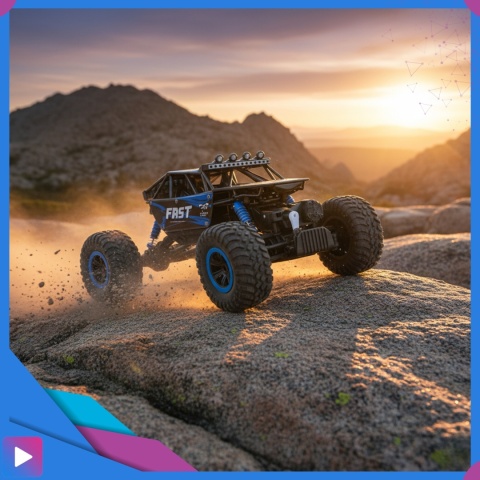 Samochód Zdalnie Sterowany Dla Dzieci Auto Terenowe Pilot Amortyzatory RC Autko ASATO®