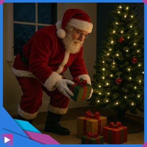 Strój Świętego Św. Mikołaja 14 elementów Santa Claus Premium Gwiazdor