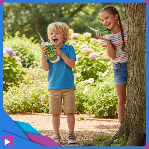 Walkie-Talkie Dla Dzieci 300 m Zasięgu Latarka Krótkofalówki Bezprzewodowe Łoki Toki ASATO®