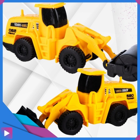 Piasek Kinetyczny Plac Budowy Zestaw 750 g Koparka Dźwigi Dla Dzieci ASATO®