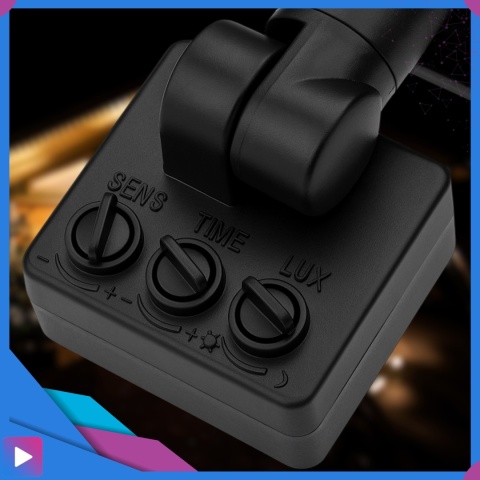 Halogen Naświetlacz LED 30W z Czujnikiem Ruchu i Zmierzchu na Kablu Naświetlacz Zewnętrzny IP65 do Ogrodu i Elewacji ASATO®