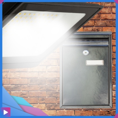 Halogen Naświetlacz LED 30W z Czujnikiem Ruchu i Zmierzchu na Kablu Naświetlacz Zewnętrzny IP65 do Ogrodu i Elewacji ASATO®