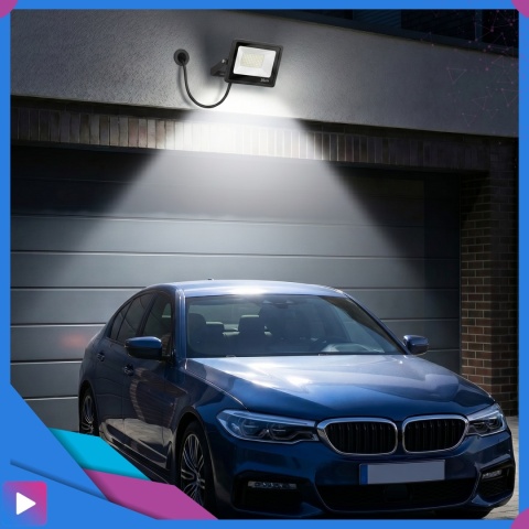 Halogen Naświetlacz LED 150W 6500K IP66 ASATO® Zewnętrzny Lampa Robocza Na Elewację Garaż Warsztat