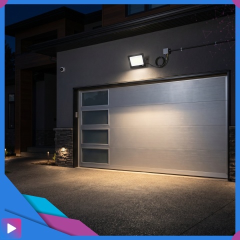 Halogen Naświetlacz LED 150W 6500K IP66 ASATO® Zewnętrzny Lampa Robocza Na Elewację Garaż Warsztat