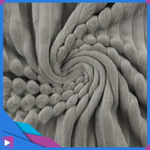 Koc 150x220 cm MikrofibraGruby Puszysty Tłoczony 3D Miękki Ciepły Narzuta Elegancki ASATO®