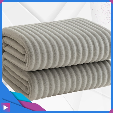 Koc 150x220 cm MikrofibraGruby Puszysty Tłoczony 3D Miękki Ciepły Narzuta Elegancki ASATO®