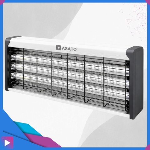 Duża Lampa Owadobójcza UV 10W ASATO® — Komary, Muchy, Ćmy, Meszki | Zasięg 100 m² | Do Wnętrz i Ogrodu | Bez Chemii