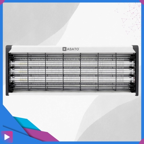 Duża Lampa Owadobójcza UV 10W ASATO® — Komary, Muchy, Ćmy, Meszki | Zasięg 100 m² | Do Wnętrz i Ogrodu | Bez Chemii