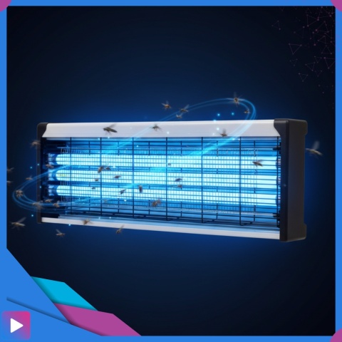 Lampa Owadobójcza UV 10W Na Komary Muchy Ćmy Owady Zasięg 100m² Do Wnętrz i Ogrodu ASATO®