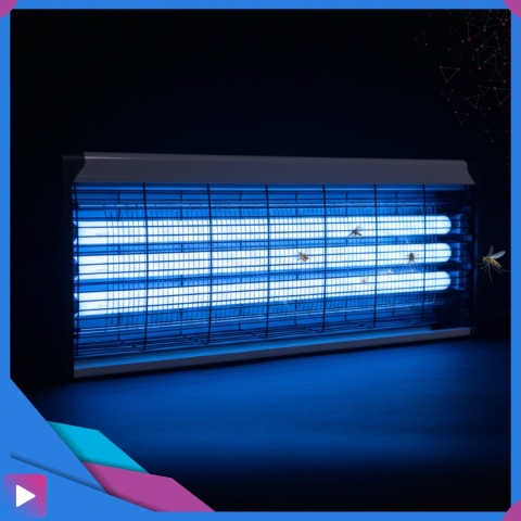 Lampa Owadobójcza UV 20W Na Komary Muchy Ćmy Owady Zasięg 200m² Do Wnętrz i Ogrodu ASATO®