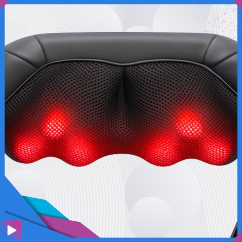 Masażer Karku Shiatsu do Pleców Ciała Szyi Podgrzewany Mocny i Wytrzymały