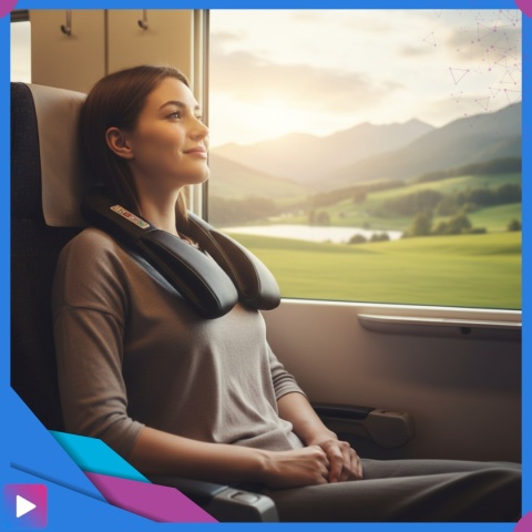 Masażer Karku Shiatsu do Pleców Ciała Szyi Podgrzewany Mocny i Wytrzymały