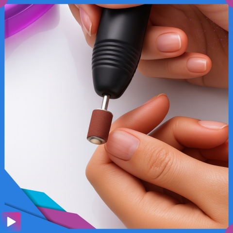 Frezarka do Paznokci 12W Twist&Lock Zestaw Frezów Manicure Pedicure ASATO®