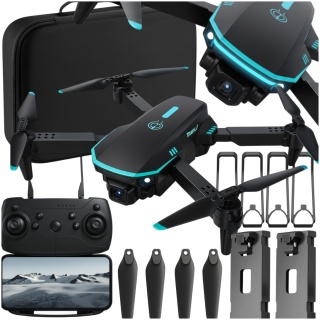 Dron z Kamerą 2 Baterie Zasięg 300m Aplikacja Walizka 1 Kamera ASATO®