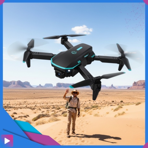 Dron z Kamerą 2 Baterie Zasięg 300m Aplikacja Walizka 1 Kamera ASATO®