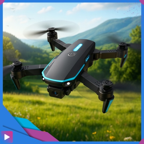 Dron z Kamerą 2 Baterie Zasięg 300m Aplikacja Walizka 1 Kamera ASATO®