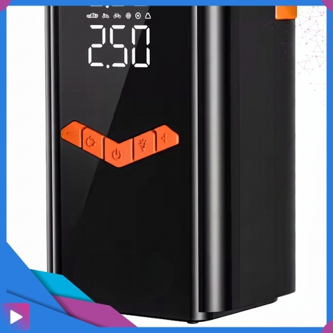 Jump starter do samochodu z kompresorem ASATO® Mi65 N2 150 PSI 6000 mAh powerbank latarka