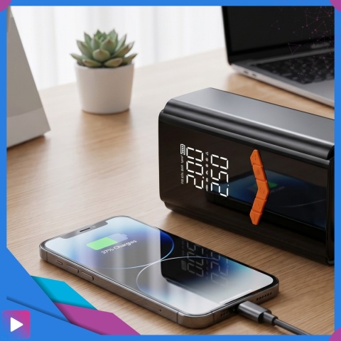 Jump starter do samochodu z kompresorem ASATO® Mi65 N2 150 PSI 6000 mAh powerbank latarka