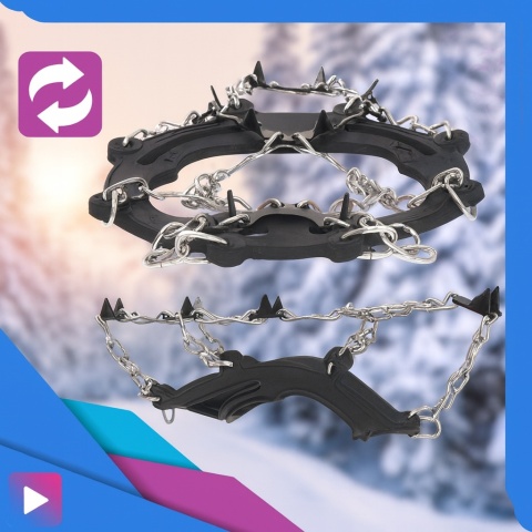 Raczki Turystyczne na Buty do Chodzenia po Śniegu 37-44 Nakładki na Buty na Zimę w Góry