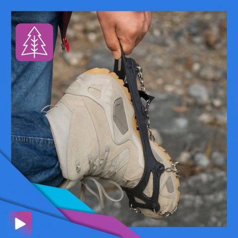 Raczki Turystyczne na Buty do Chodzenia po Śniegu 37-44 Nakładki na Buty na Zimę w Góry