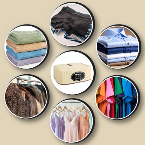 Suszarka Elektryczna do Ubrań UV Wisząca ASATO® Turystyczna Składana 600W z Timerem i Pokrowcem