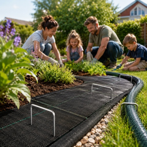 Szpilki do agrowłókniny ASATO® 15x7 cm 100 szt. stal ocynkowana mocne kotwy typu U