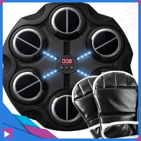 Tarcza do Boksowania Bezprzewodowa Bluetooth Rekawice Przyssawki zestaw ASATO®