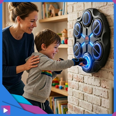 Tarcza do Boksowania Bezprzewodowa Bluetooth Rekawice Przyssawki zestaw ASATO®