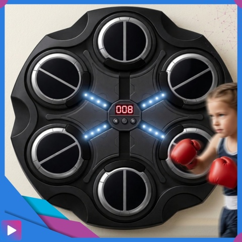 Tarcza do Boksowania Bezprzewodowa Bluetooth Rekawice Przyssawki zestaw ASATO®