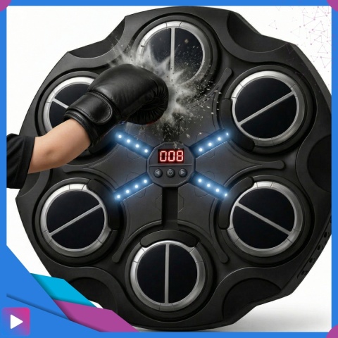 Tarcza do Boksowania Bezprzewodowa Bluetooth Rekawice Przyssawki zestaw ASATO®