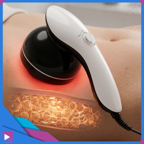 ASATO® Masażer Do Ciała Antycellulitowy 9w1 Body Spa Na Podczerwień 8 Końcówek 28W