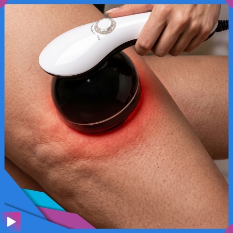 ASATO® Masażer Do Ciała Antycellulitowy 9w1 Body Spa Na Podczerwień 8 Końcówek 28W