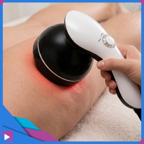 ASATO® Masażer Do Ciała Antycellulitowy 9w1 Body Spa Na Podczerwień 8 Końcówek 28W