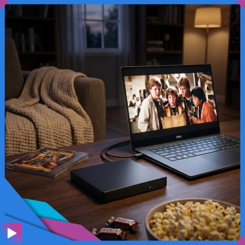 Zewnętrzna Napęd Odtwarzacz Nagrywarka DVD CD USB 2.0 ASATO® do laptopa komputera Windows Mac Linux