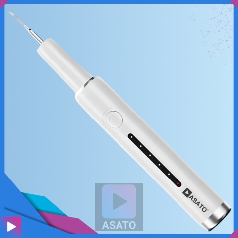 Skaler Ultradźwiękowy do Zębów Domowy 4 Tryby LED IPX7 Wodoodporny Zestaw 4 Końcówki Narzędzia Dentystyczne ASATO®