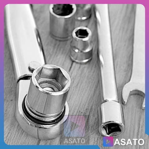 Klucz Dynamometryczny do Kół ASATO® 1/2" 28-210Nm 3 Nasadki Przedłużka Walizka Blokada Momentu ASATO®