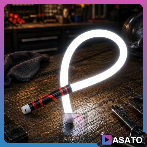 Elastyczna Sylikonowa Lampa Giętka Taśma Warsztatowa LED Trzy Tryby USB-C 