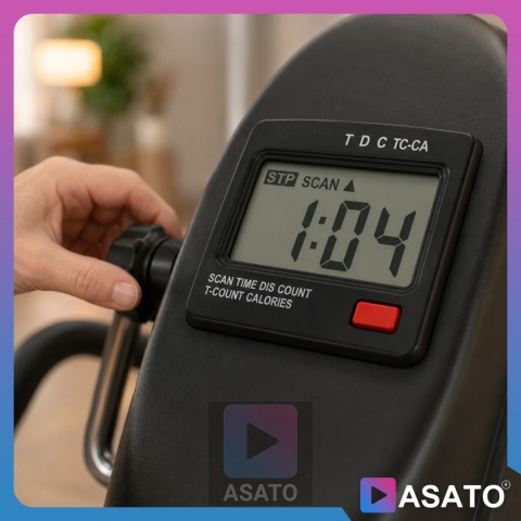 Rotor Rowerek Rehabilitacyjny 2w1 Mechaniczny do Ćwiczeń Rąk i Nóg z Wyświetlaczem LCD Dla Seniora Do Rehabilitacji ASATO®